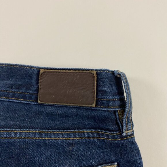 J.CREW The Sutton Jeans Mens 32 x 34 Measures 35.5 x 33 Blue Cotton Indigo Dye - Picture 5 of 12